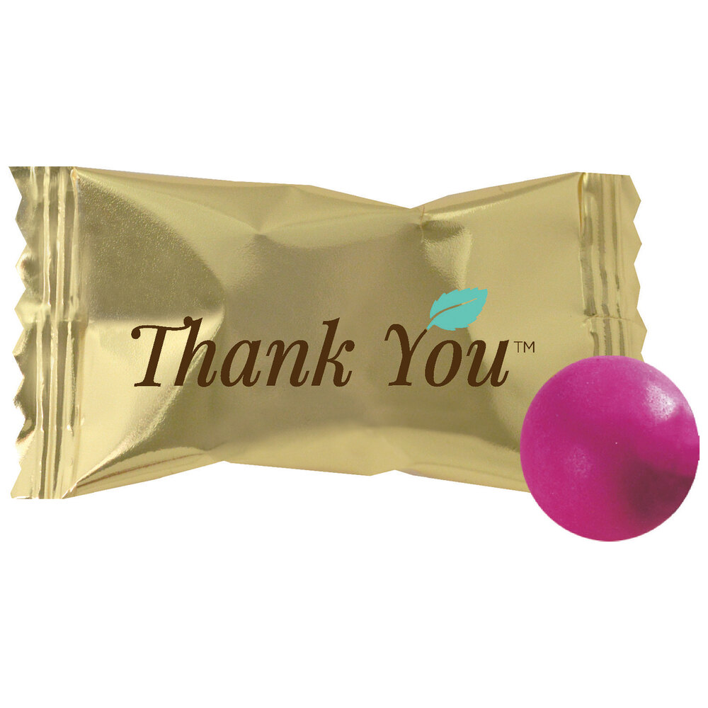 "Thank You" Individually Wrapped Chocolate Buttermints 1000/Case