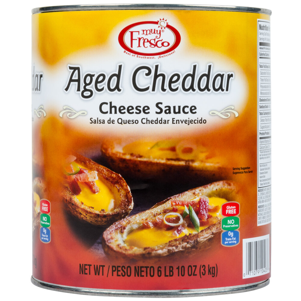 Muy Fresco Aged Cheddar Nacho Cheese Sauce 10 Can 6/Case