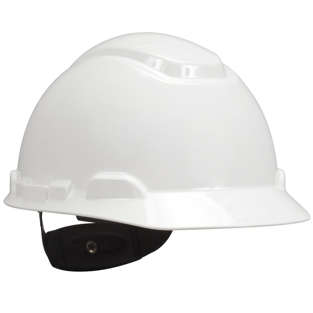 3M H701R White 4Point Ratchet Suspension Hard Hat