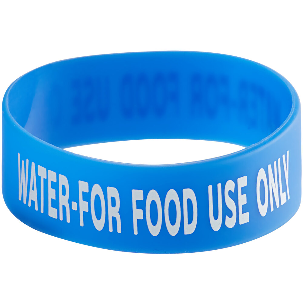 Culinary ID Bands "Water For Food Use Only" Silicone Squeeze Bottle