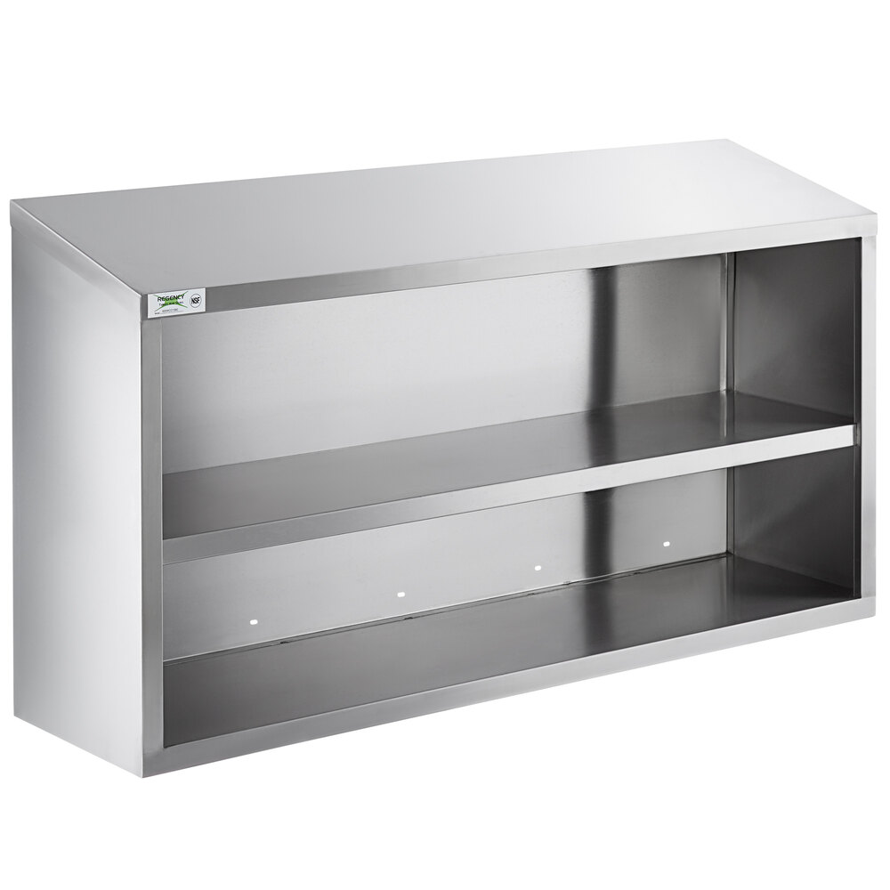Regency 60 inch Stainless Steel Open Wall Cabinet