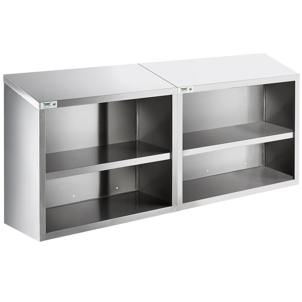 Regency 72 inch Stainless Steel Open Wall Cabinet