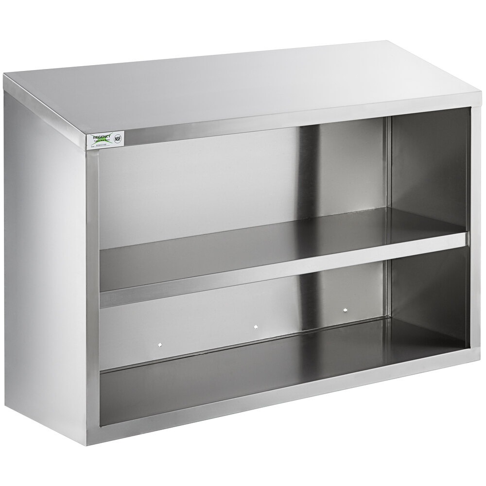 Regency 48 inch Stainless Steel Open Wall Cabinet