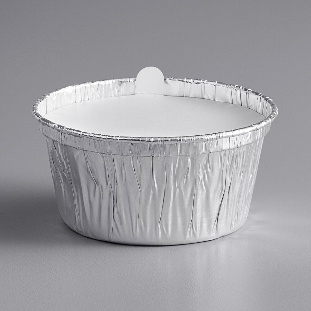 4 oz. Foil Ramekin Cup with Board Lid 125/Pack