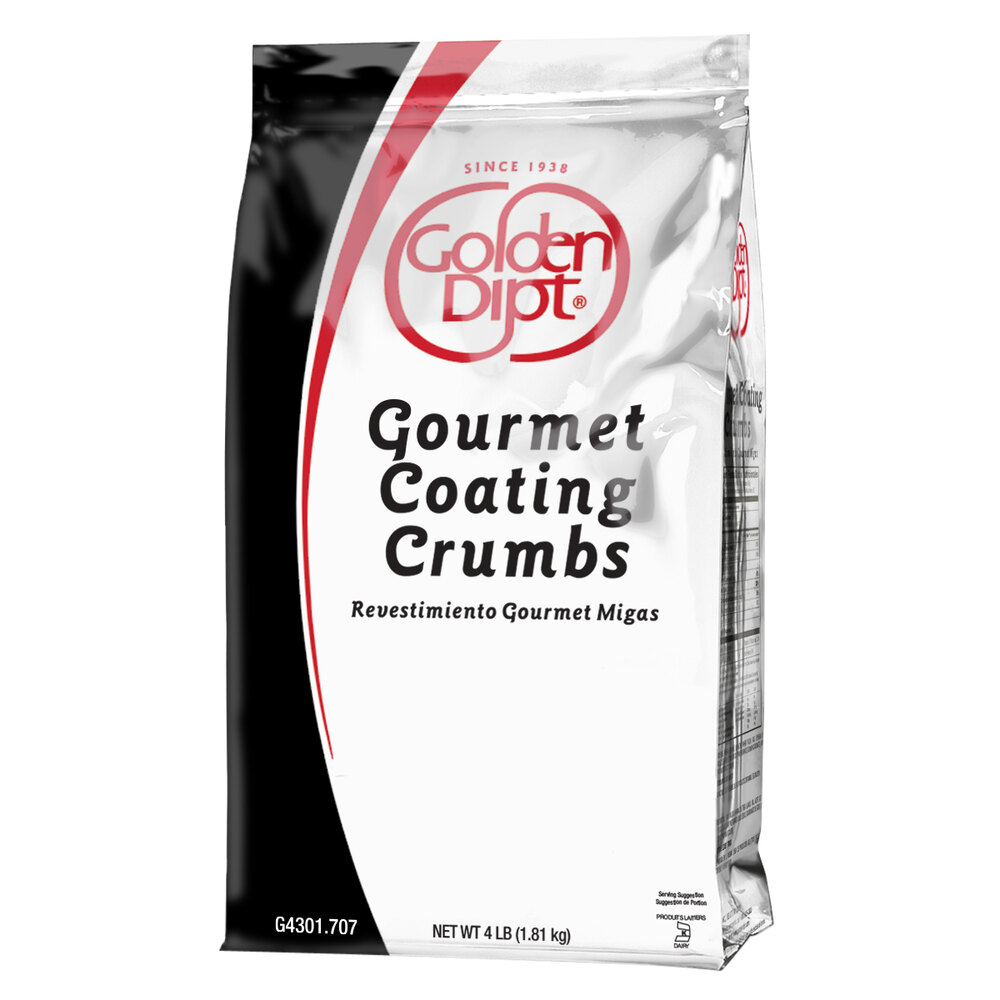 Golden Dipt 4 lb. Gourmet Coating Bread Crumbs 6/Case