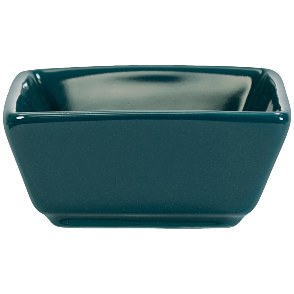 International Tableware Elite 2.5 oz. Square Blueberry Porcelain ...