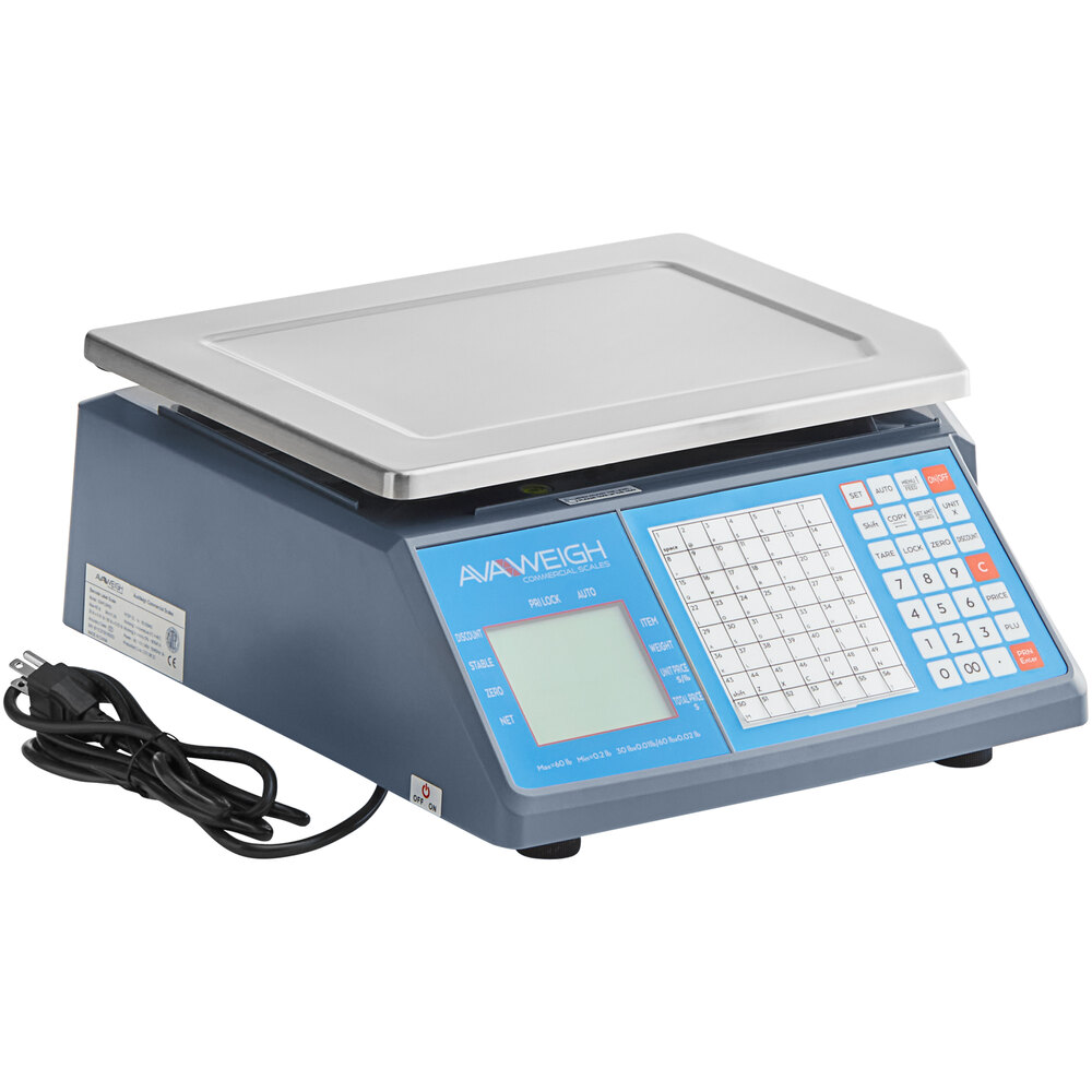 AvaWeigh BS330T 330 lb. Digital Receiving Bench Scale with Tower Display