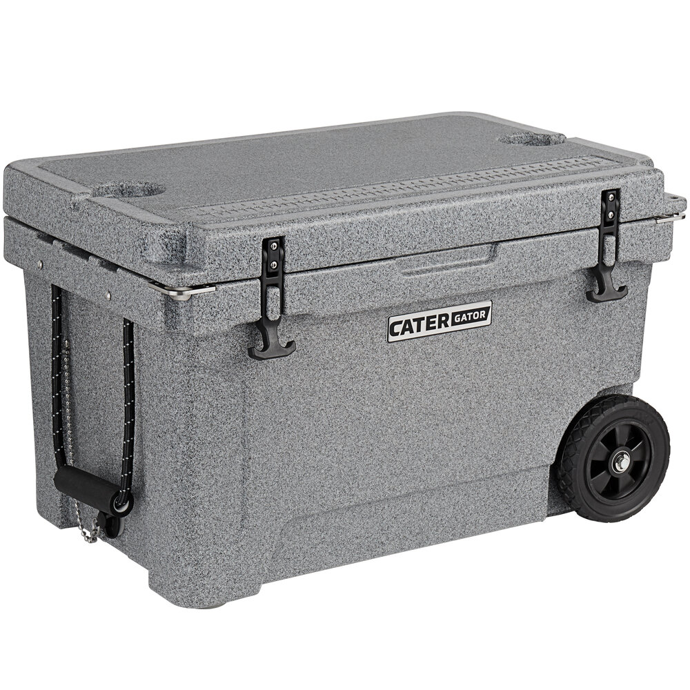 CaterGator CG45SPGW Gray 45 Qt. Mobile Rotomolded Extreme Outdoor
