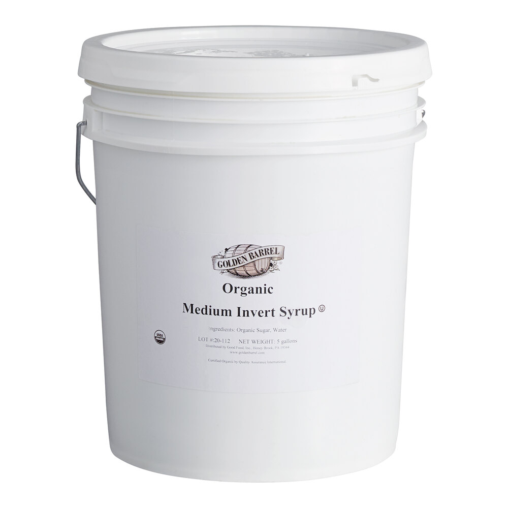 Golden Barrel Organic Medium Invert Sugar: Bulk 5-Gallon Pail