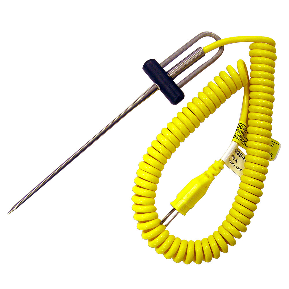 CooperAtkins 503358K 8" TypeK Needle Probe with 48" Coiled Cable