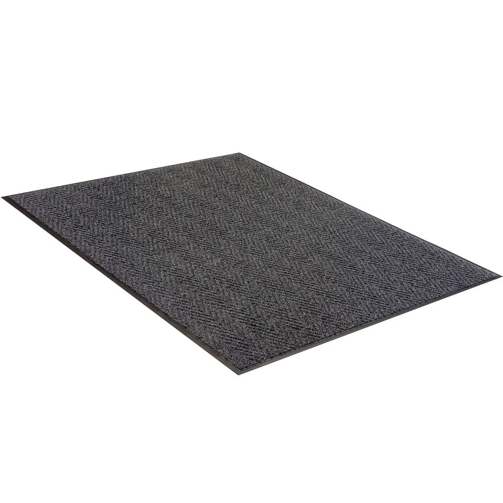 Apache Mills Indoor Chevron Rib Entryway Doormat, Medium Traffic Durability, Dark Brown, 2' X 3