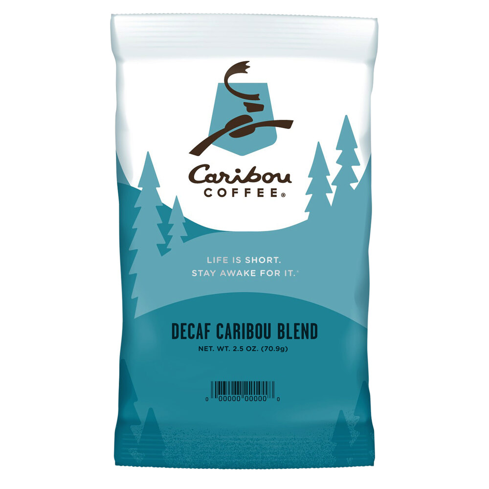 Caribou Coffee 2.5 oz. Caribou Blend Decaf Coffee Packet