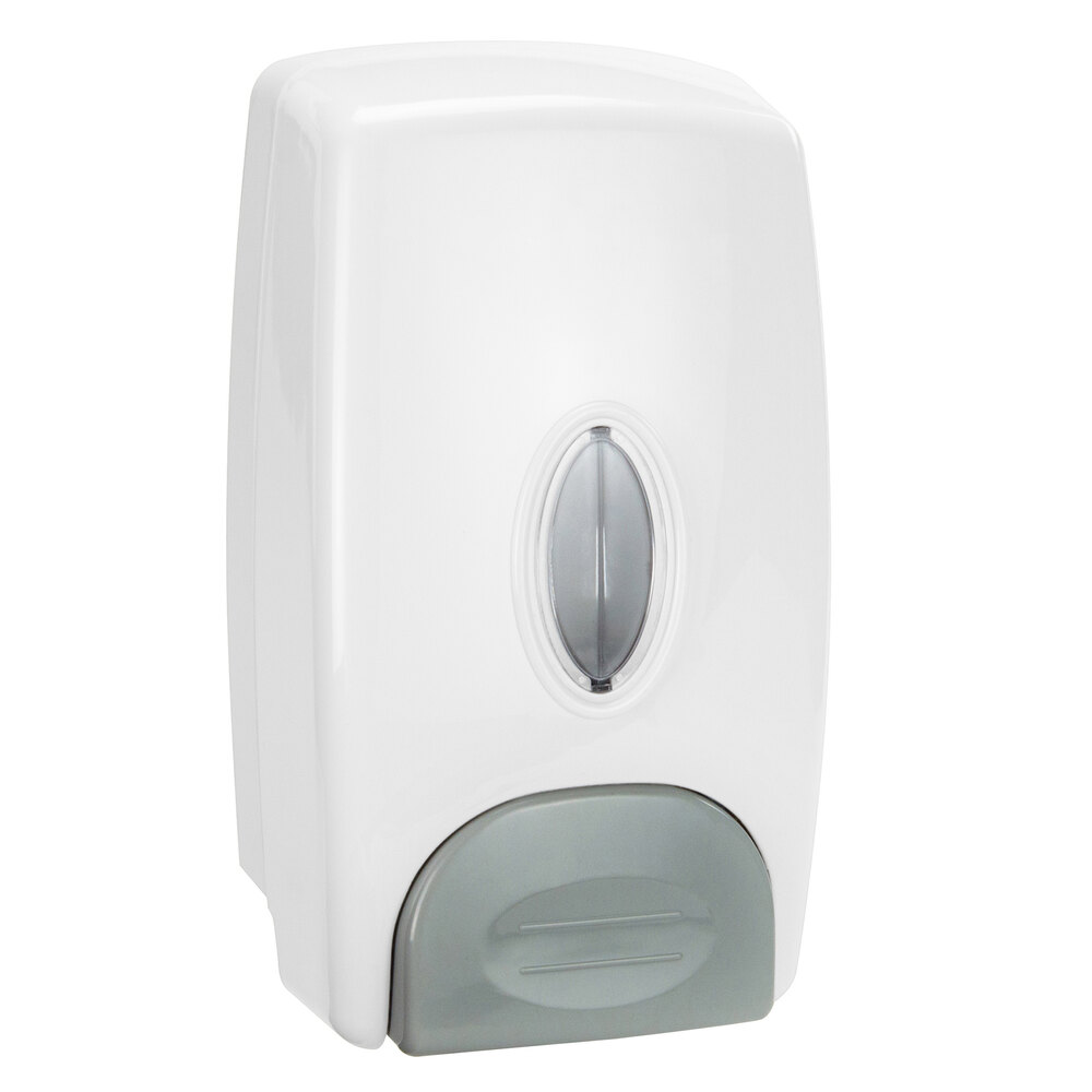 Thunder Group 32 oz. White Manual Hand Soap Dispenser