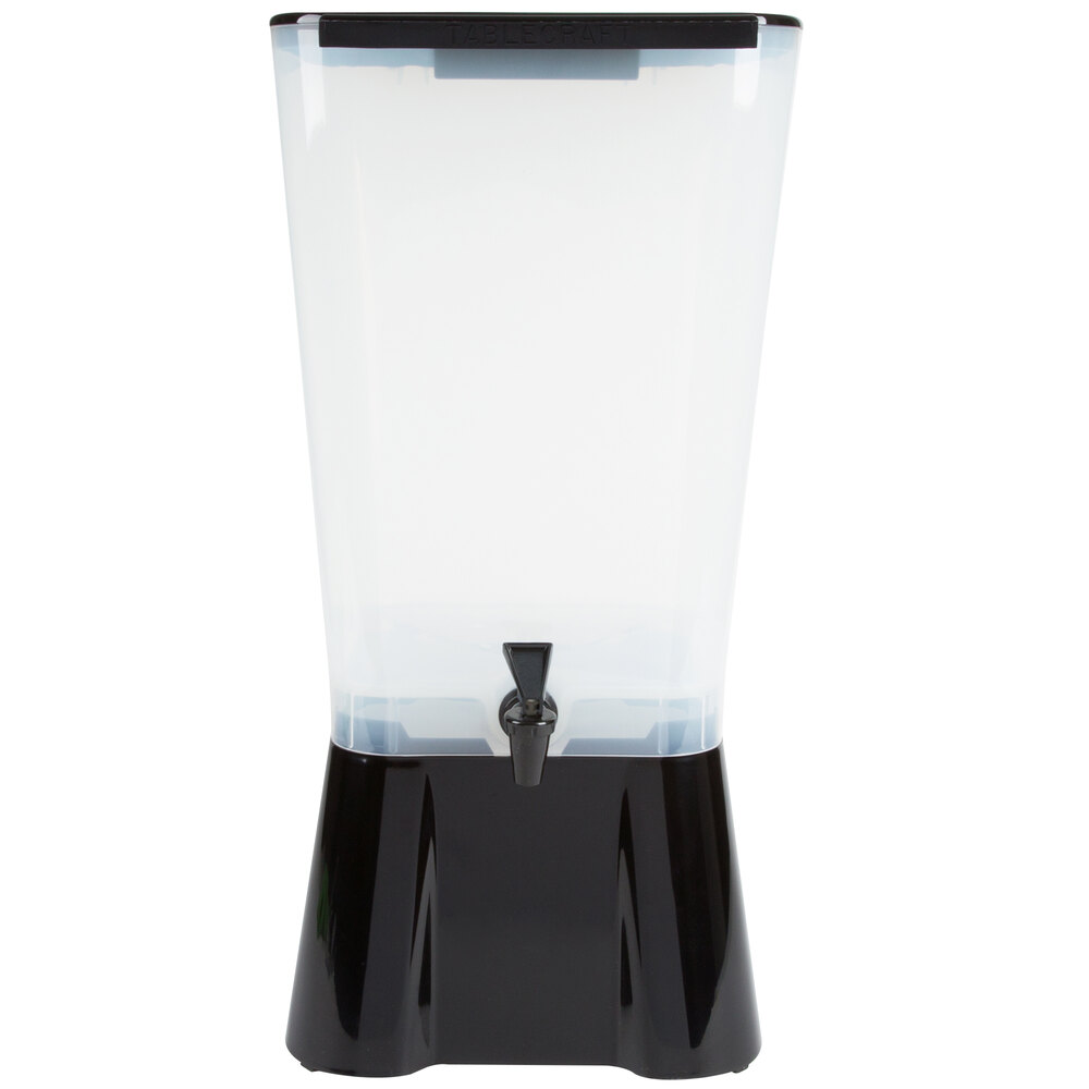 Tablecraft 1053 5 Gallon Black Beverage / Juice Dispenser