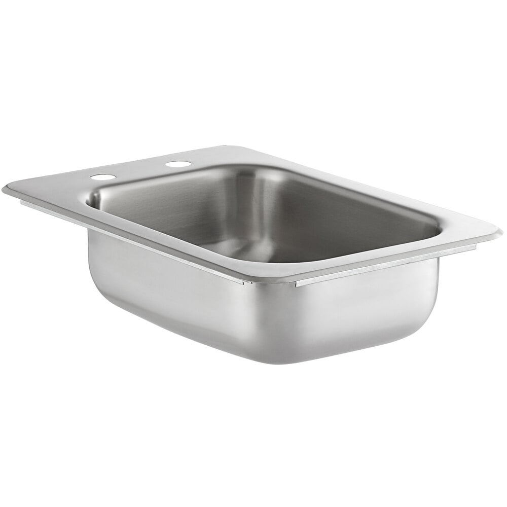 Regency 10 inch x 14 inch x 5 inch 20 Gauge Stainless Steel One Compartment Drop-In Sink