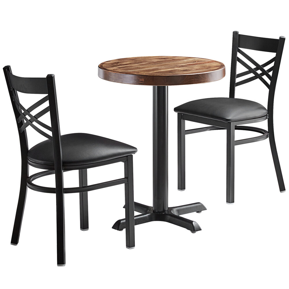 Lancaster Table & Seating 24" Round Standard Height Recycled Wood