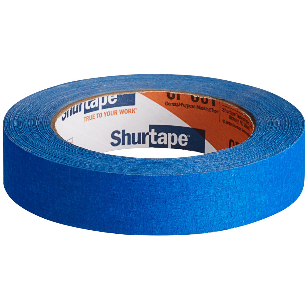 x 60 yds. Shurtape CP-631 Colored Masking Tape Black 3/4 in 