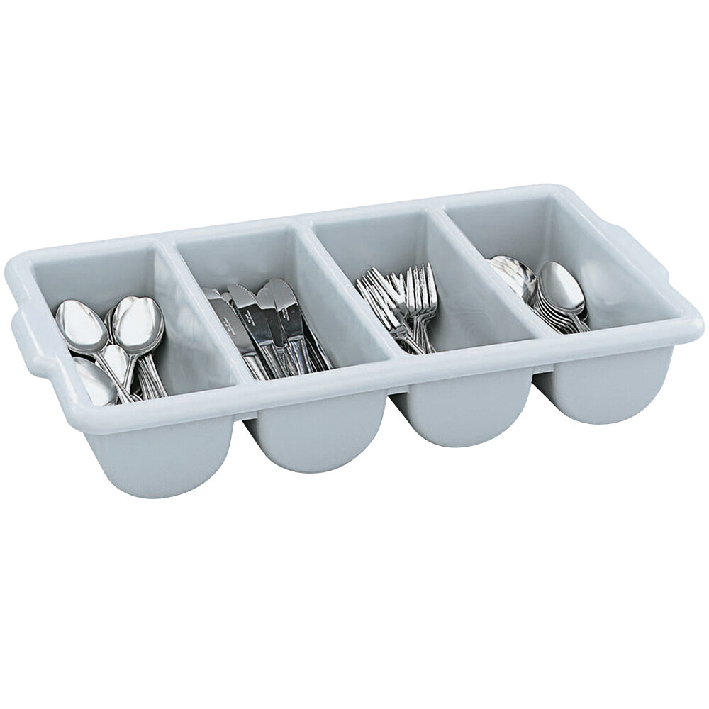 Vollrath 52654 Signature Gray Polyethylene Cutlery Box