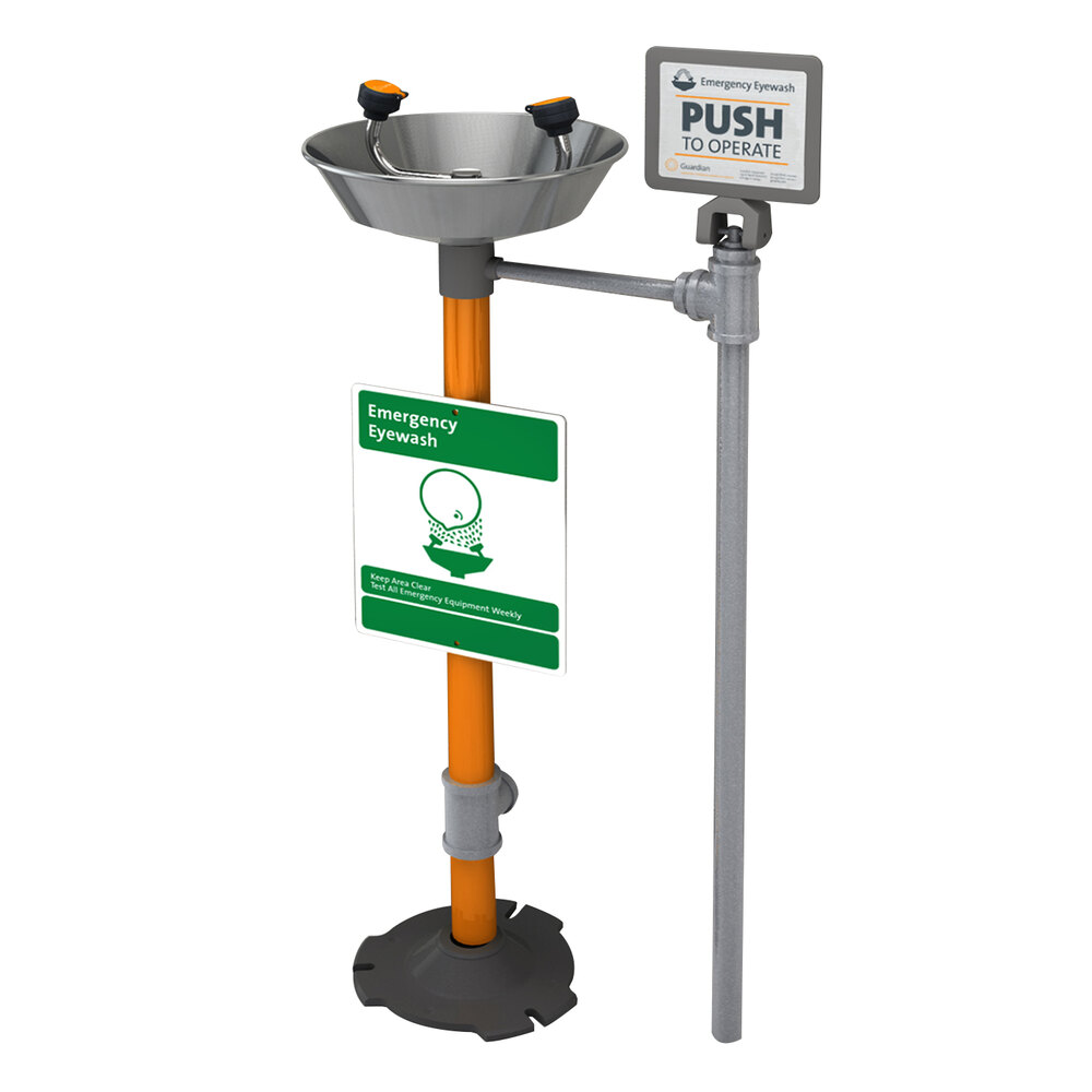 Guardian Equipment GFR1825 Pedestal Mounted FreezeResistant Eyewash