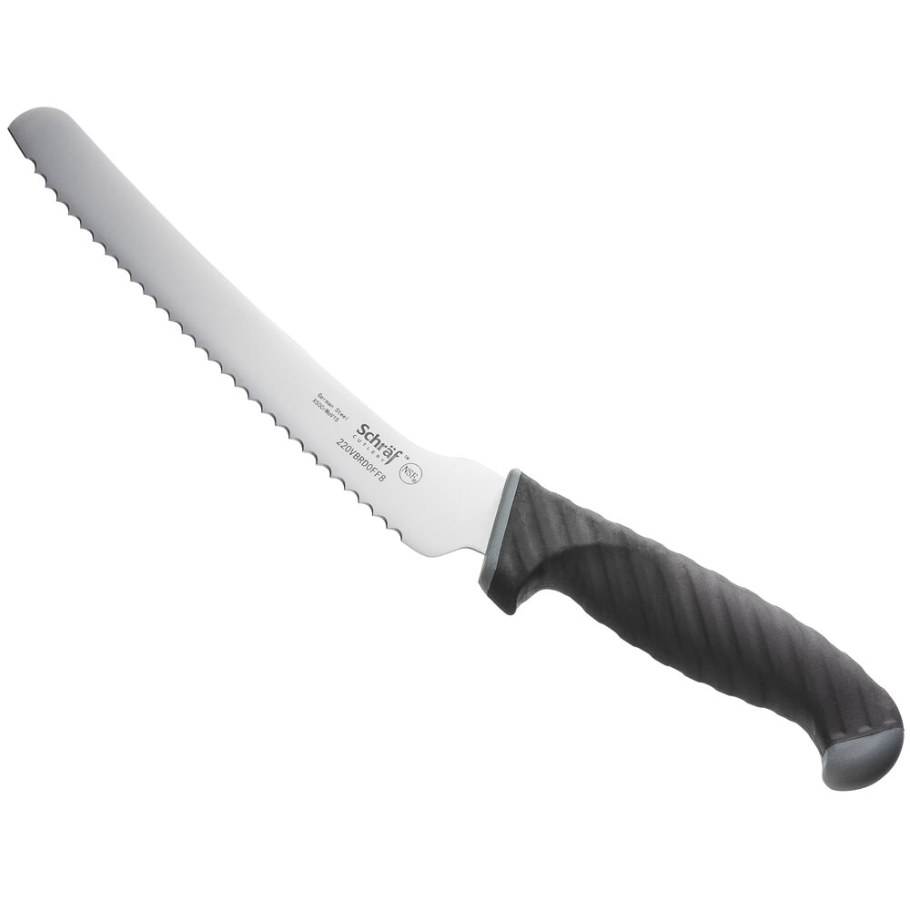Schraf 8" Serrated Offset Bread Knife with TPRgrip Handle