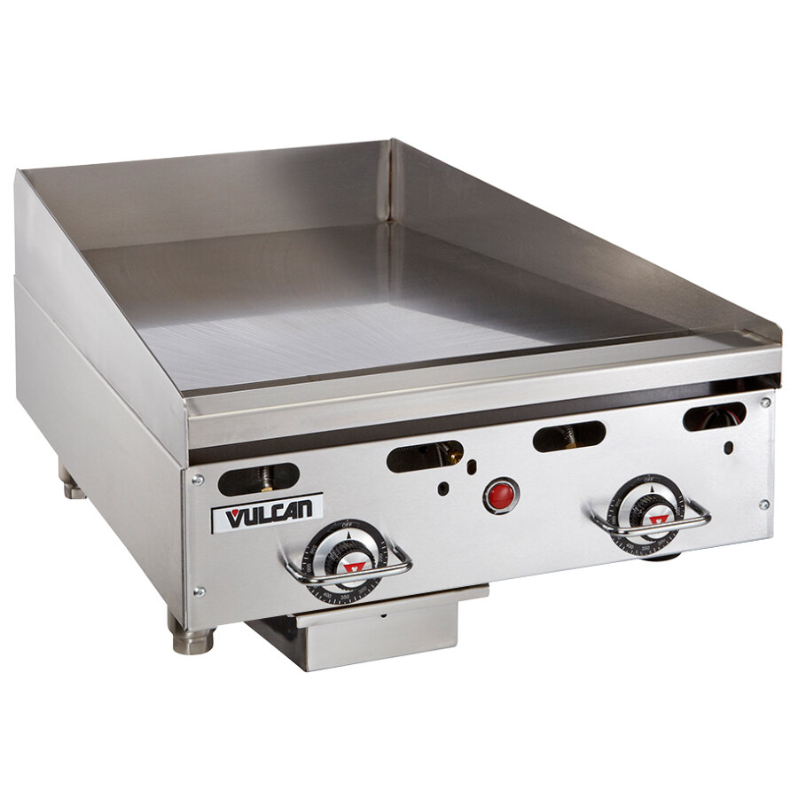Vulcan MSA2430C 24" Natural Gas Chrome Top Commercial Griddle / Grill