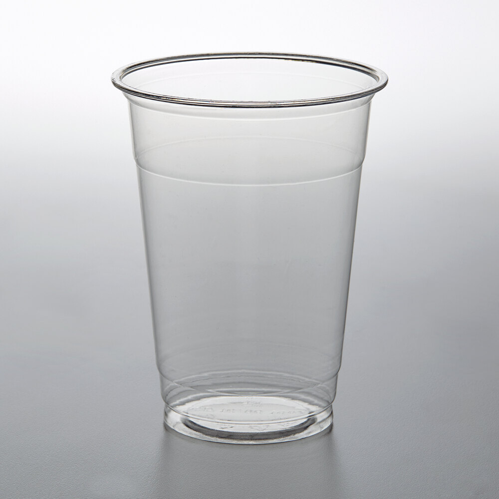 Choice HD 16 oz. Heavy Weight Clear PET Plastic Cold Cup 50/Pack