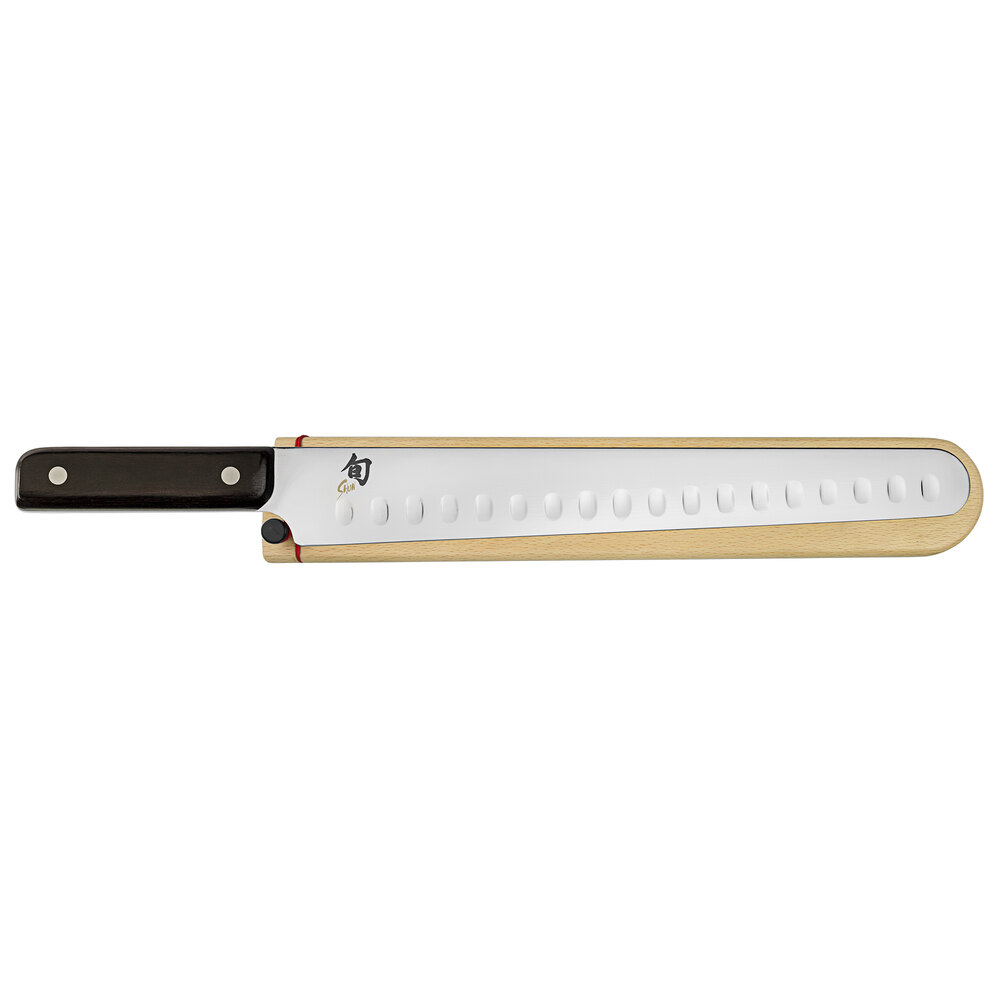 Shun DM0778 Classic 12" Hollow Ground Brisket Knife with Saya