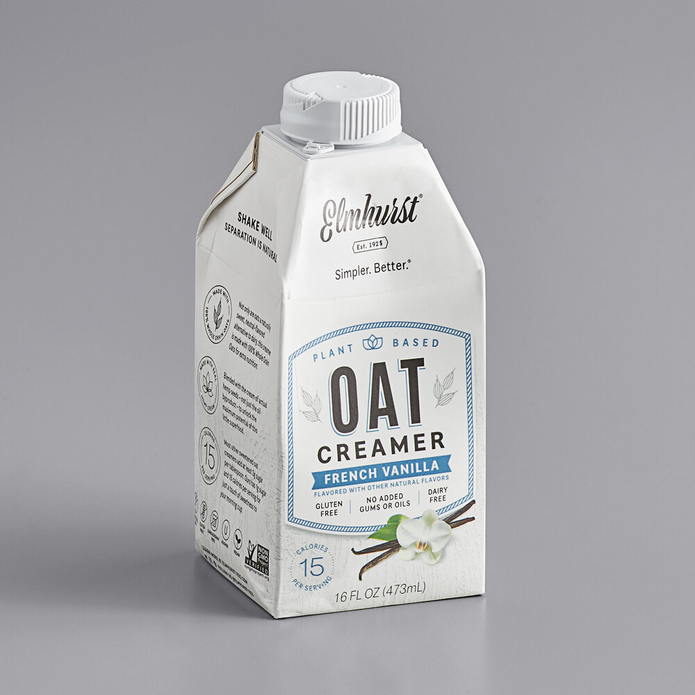 Elmhurst 16 fl. oz. French Vanilla Oat Creamer 6/Case