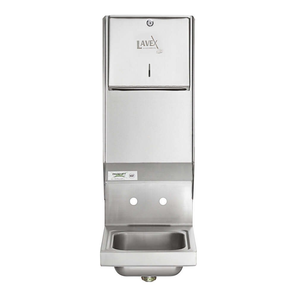 Regency Hand Sink Wall Mounted w/ Gooseneck Faucet