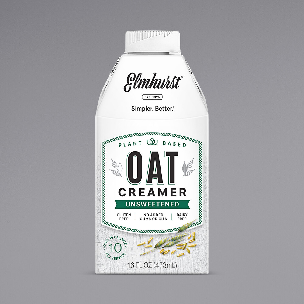 Elmhurst's 16 oz. Unsweetened Oat Creamer