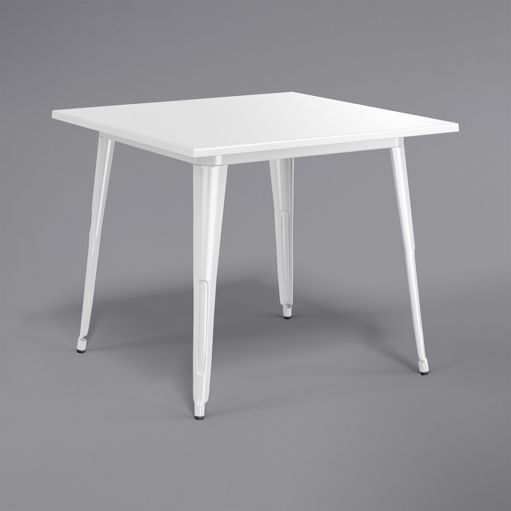 Lancaster Table & Seating Alloy Series 36" x 36" White Dining Height