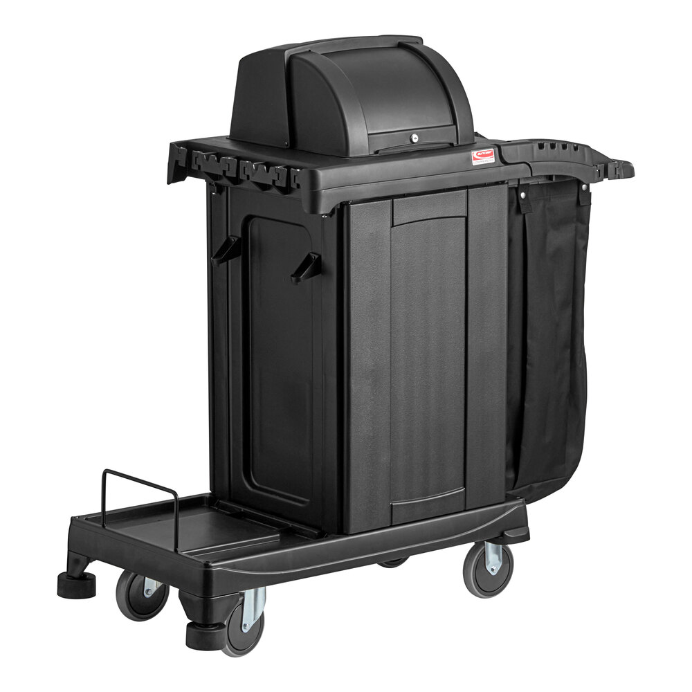 Suncast CCH225A Black High Security Janitor / Housekeeping Cart