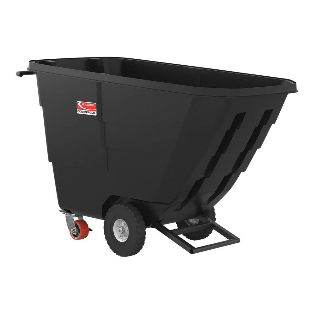 Suncast RMTTLD50D 0.5 Cubic Yard Black Construction Duty Tilt Truck