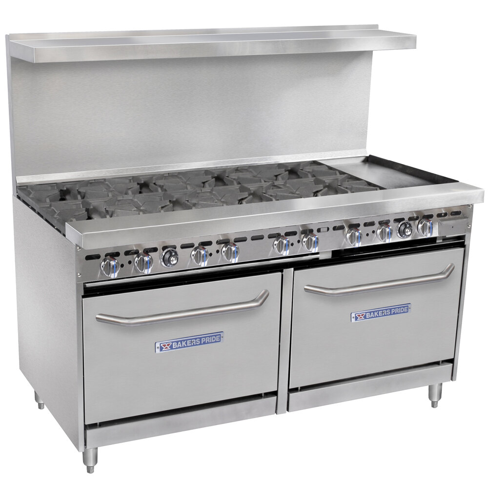 Bakers Pride Restaurant Series 60BP8BG12S26 Natural Gas 8 Burner