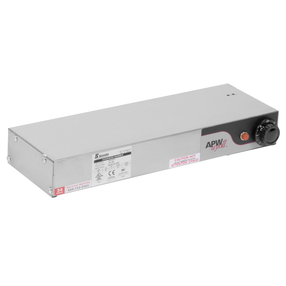 APW Wyott FD18HI 18" High Wattage Calrod Strip Food Warmer with