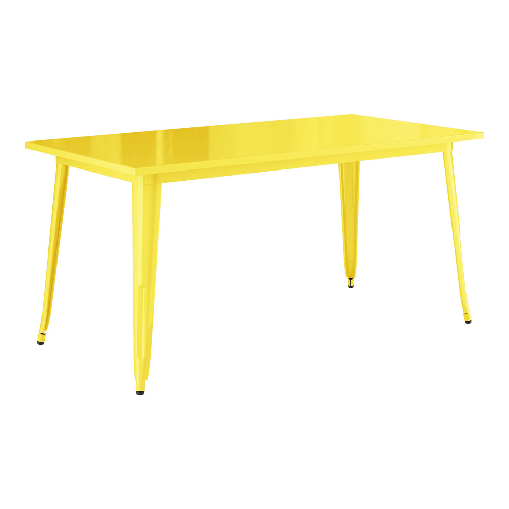 Lancaster Table & Seating Alloy Series 63" x 31 1/2" Citrine Yellow ...
