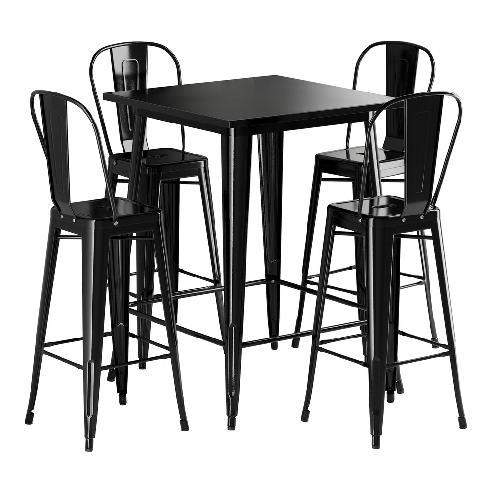 THE CAFE TABLE Black Steel 4pin φ100 THE CAFE TABLE Black Steel 4pin φ100 THE CAFE TABLE Black