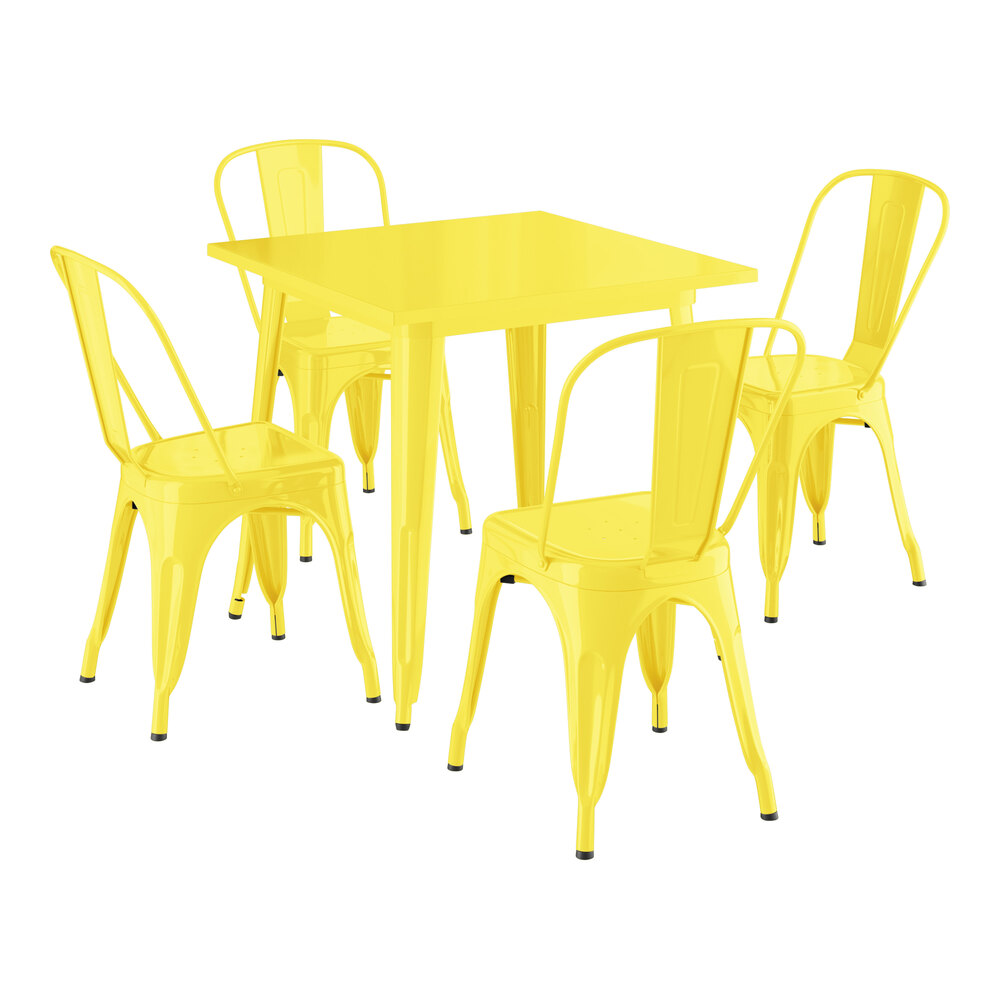 Lancaster Table & Seating Alloy Series 31 1/2" x 31 1/2" Citrine Yellow ...