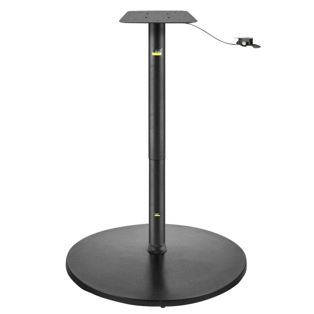 FLAT Tech UR30 30" SelfStabilizing Round Black Table Base with Height