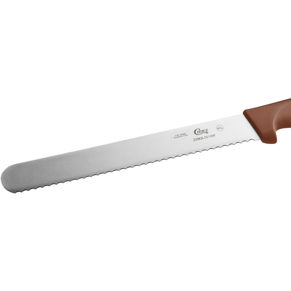 CUTCO 1724 JB Bread Knife Serrated Blade Dark Brown Marble Handle USA  Excellent