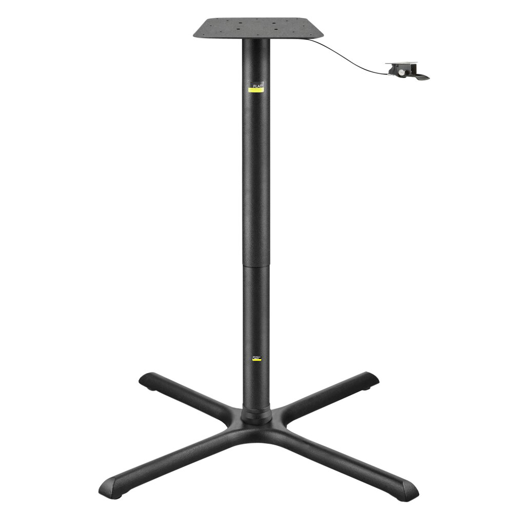 FLAT Tech KX36 36" x 36" Self-Stabilizing Black Table Base with Height ...