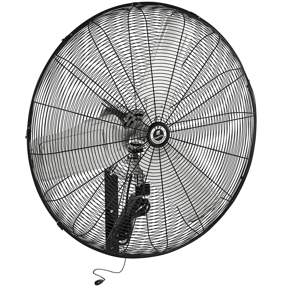 TPI CACU30-WO 30-Inch Commercial Oscillating Wall Mount Fan - 120V, 3 Speeds, 8700/7500/6780 CFM, Aluminum Blades - View #5