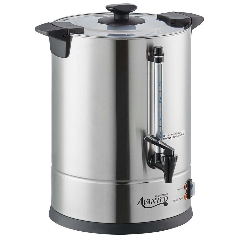 Avantco CU65ETL 55 Cup (325 oz) Double Wall Stainless Steel Coffee Urn