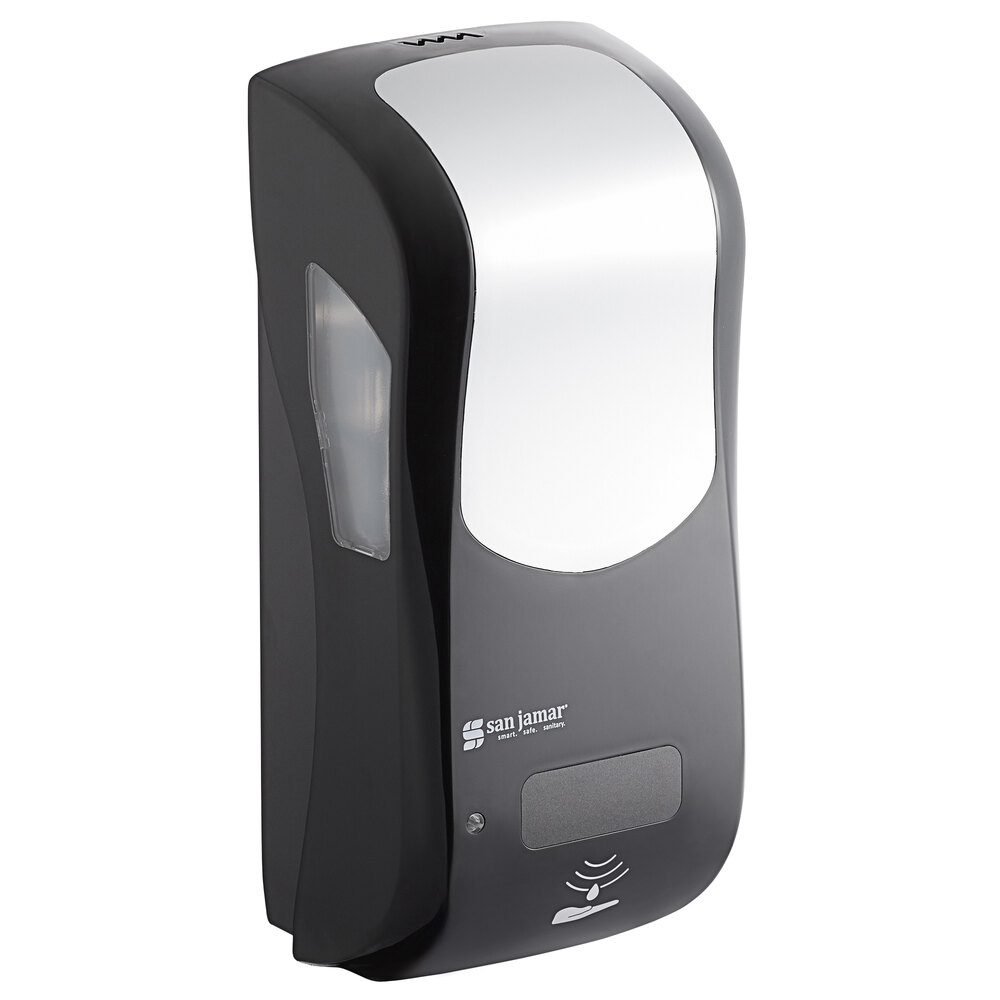 San Jamar SH970BKSS Summit Rely Black Hybrid Automatic Hand Soap