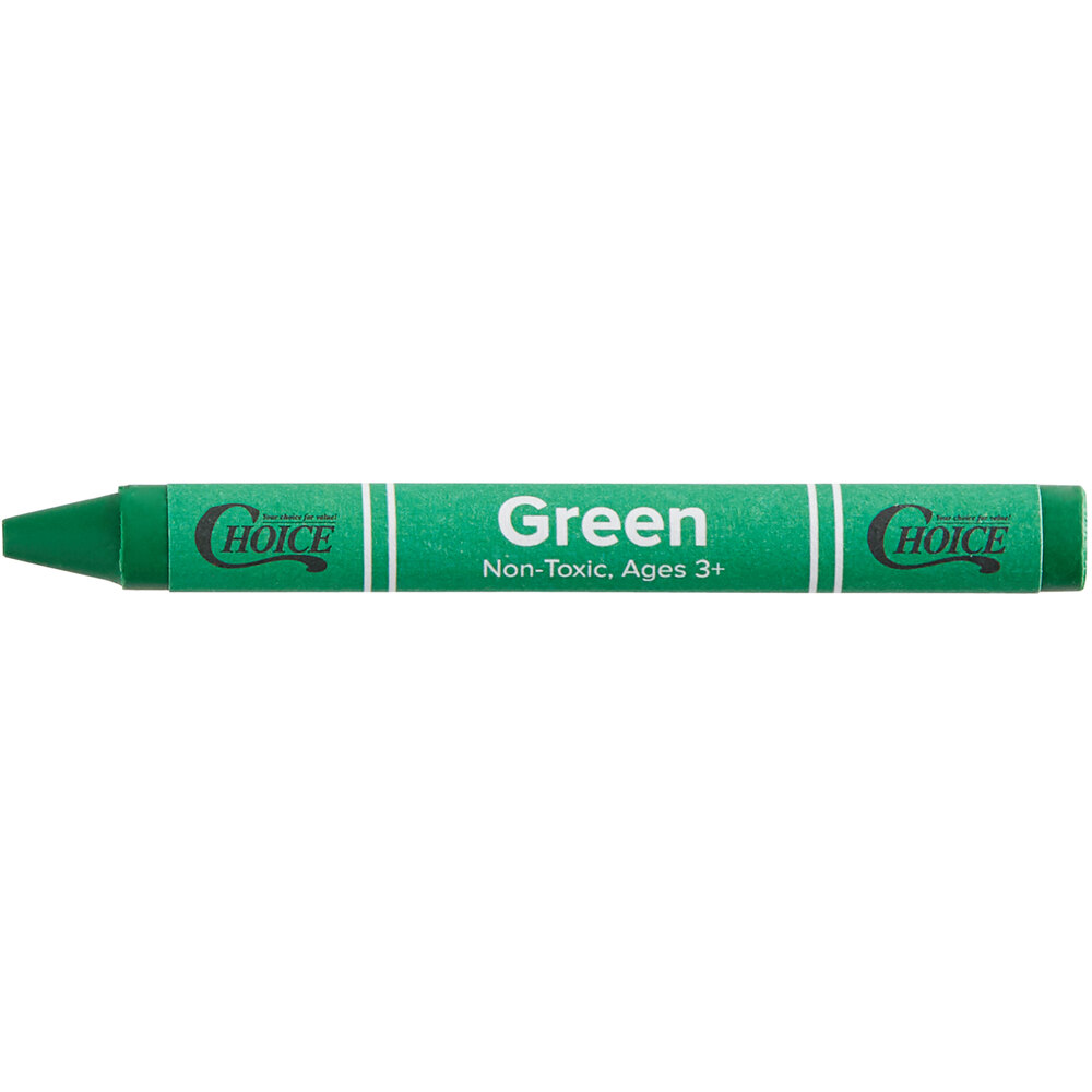 Choice Bulk Green Crayon 1000/Case