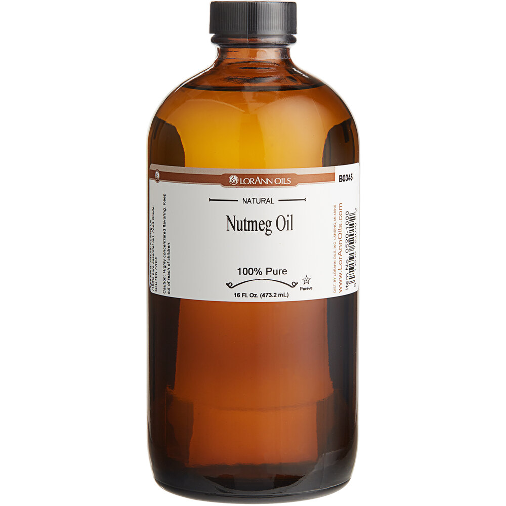 LorAnn Oils 16 fl. oz. AllNatural Nutmeg Super Strength Flavor