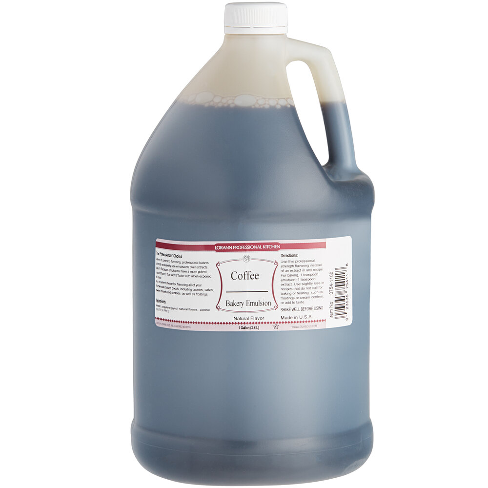 LorAnn Oils 1 Gallon AllNatural Coffee Bakery Emulsion