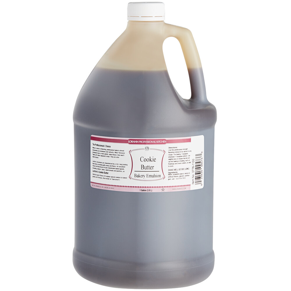 LorAnn Oils 1 Gallon Cookie Butter Bakery Emulsion