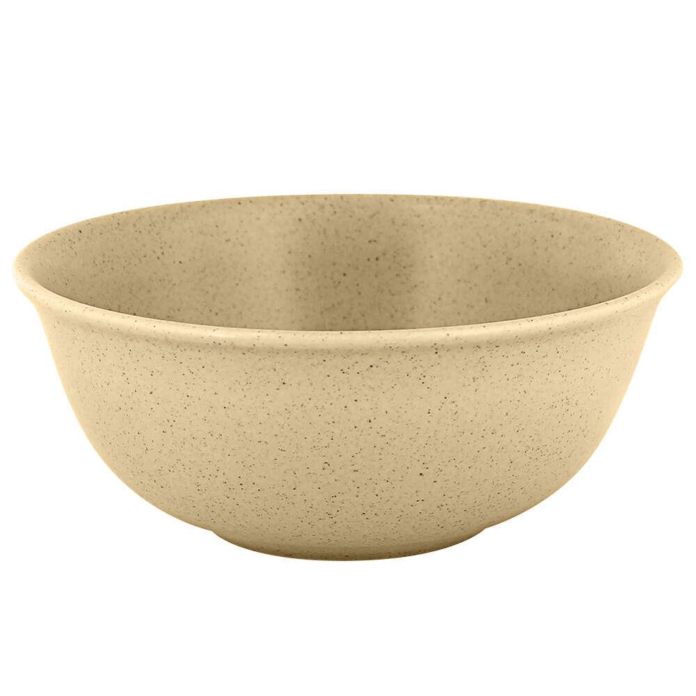 RAK Porcelain Genesis Mat 19.6 oz. Silky Almond Porcelain Rice Bowl ...