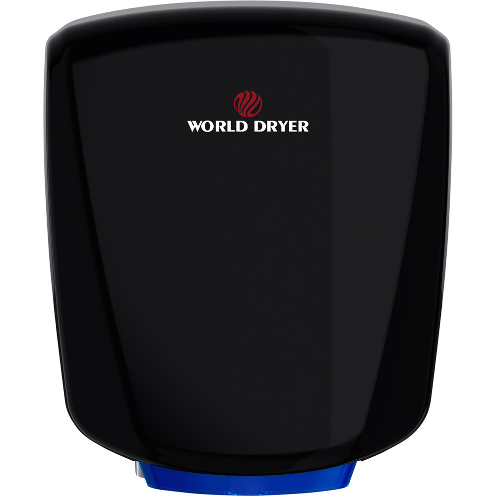 World Dryer Q162A2 VERDEdri Black Aluminum Automatic Hand Dryer 110